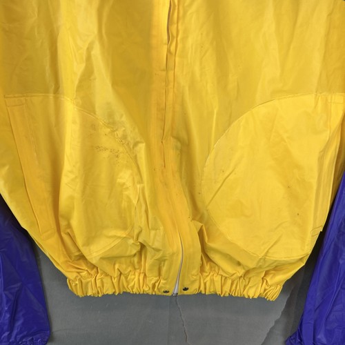 LSU Tigers Rain Mate L Full Zip Windbreaker Rain Coat Purple Yellow - Picture 3 of 8