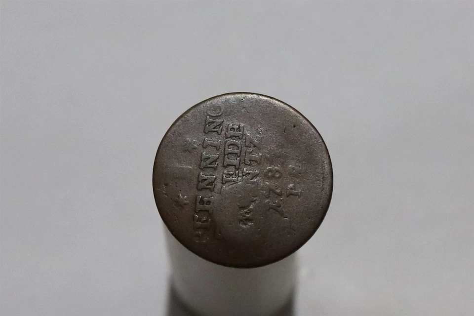 🧭 🇩🇪 GERMANY 1783 PFENNIG LOVELY H COUNTERSTAMPED B84 #K605 - Image 2 of 3