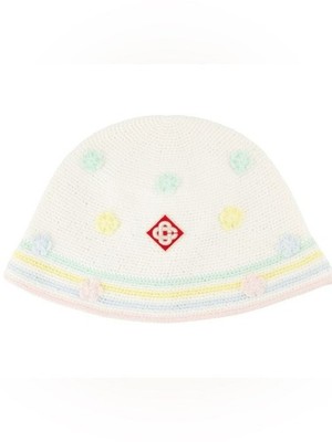 Casablanca Paris Kawaii crochet hat NWT Casablanca Paris Crochet Bucket Hat Multicolor Wavy Knit NEW  main image 4