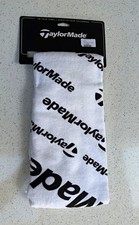 TaylorMade TM Tour Golfbag Towel Cotton White/Black 61x41cm Textured