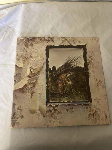 Led Zeppelin IV SD 7208 Atlantic LP Vinyl Record Original Sleeve Lyrics