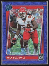 2021 Donruss Optic #275 Nick Bolton Blue Scope