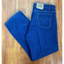 VTG 90s Levi's 517 USA Orange Tab Bootcut dark wash denim cotton jeans 42x30