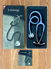 3M Littmann Stethoscope Master Classic II 27" Ceil Blue Stem 2633 Fun Color NOB