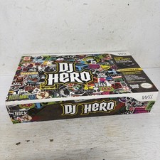 New Factory Sealed WII DJ HERO TURNTABLE KIT SET NINTENDO CONTROLLER And game