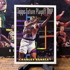 CHARLES BARKLEY Basketball Insert 1993-94 Topps #204 Suns Future Playoff MVP