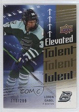 2024-25 Upper Deck PWHL Elevated Talent Gold 110/299 Loren Gabel #ET-18 q2c