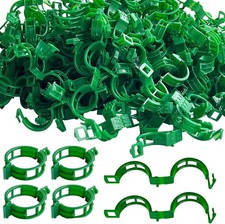 200PCS Plant Support Clips Reusable Tomato Vine Trellis Garden Clips Green