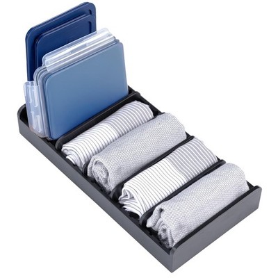 KitchenEdge Bamboo Kitchen Towel & Food Storage Organizer - Drawer Divider