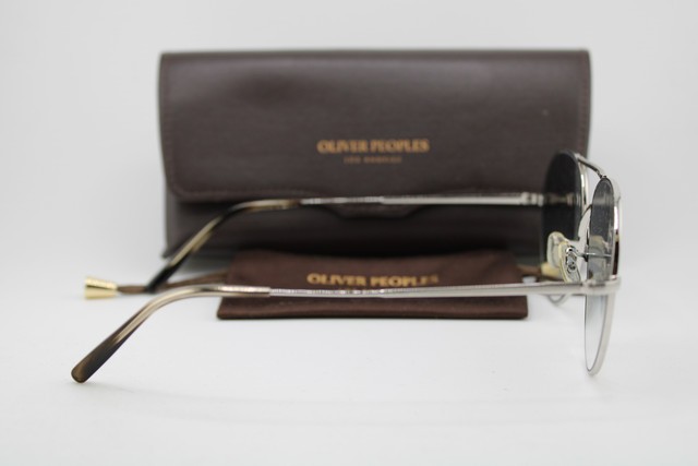 NEW OLIVER PEOPLES OV 1218S 50363F ROCKMORE SILVER AUTHENTIC SUNGLASSES 58-15 image 3