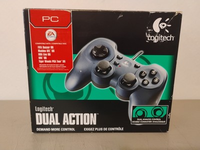 Logitech Dual Action Wired USB Game Controller Gamepad For PC