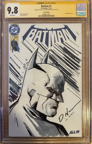 Batman #1 Sketch Edition CGC 9.8 Signed and Sketch by David Nakayama