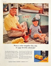 Eastman Kodak Co New Indoor Outdoor Color & B&W Film Vintage Magazine Print Ad