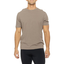 Kenneth Cole Active Tech Crew Neck Short Sleeve T-Shirt Mountain Stone Sz L