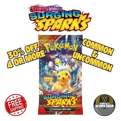 Pokémon Karten Wogende Funken Scharlachrot & Violett Common & Uncommon