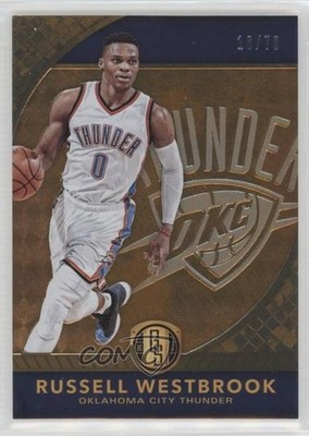 2016-17 Panini Gold Standard AU 16/79 Russell Westbrook #71 7y2