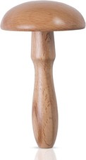 The Quilted Bear Darning Mushroom - Smooth Wooden Darner with Brown