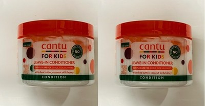 2 x CANTU Care for Kids Leave-In Conditioner ohne Sulfat, Silikon, Parabene 283g