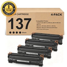 4x CRG137 Toner For Canon 137 Toner Cartridge MF216n MF236n MF232w MF244dw D570