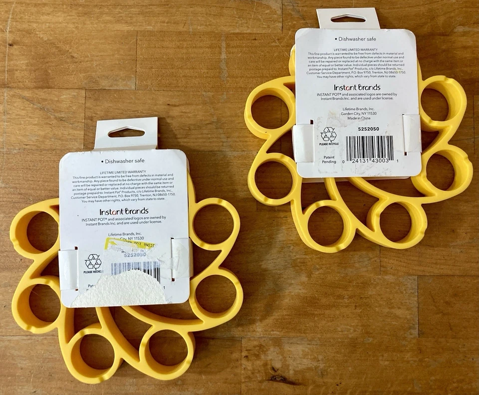 Lot Of 2 Instant Pot Silicone Egg Rack Cool Decorate Trivet Accessory Insta NEW - Image 2 of 4
