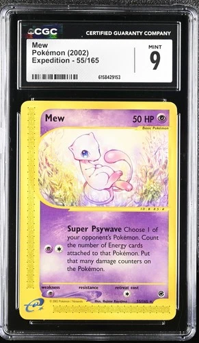 Pokemon Mew Expedition NON Holo Rare 55/165 CGC 9 Mint