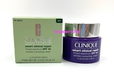 New! Clinique Smart Clinical Repair SPF 30 Wrinkle Correcting Cream 75ml/ 2.5oz