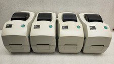 Lot of 4 Zebra TLP2824 Thermal Transfer Barcode Label Printer USB Serial 99
