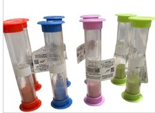 Plastic Sand Timer Sandglass Hourglass Sand Clock Timer 1 Min, 2 Mins, 3min, 5mi