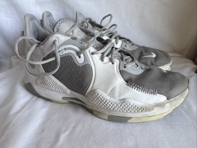 Nike PG 5 TB Paul George Basketball Shoes Wolf Gray White Mens Sz 14 DA7758-002