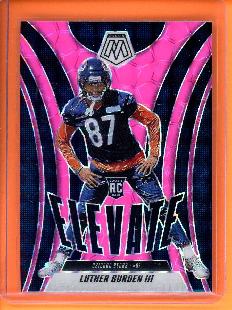 Luther Burden III Elevate Mosaic Pink Fluorescent Rookie 2025 Panini Mosaic #7