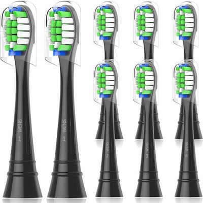 8er Ersatzbürsten Schwarz kompatibel mit Philips Sonicare langlebig weich