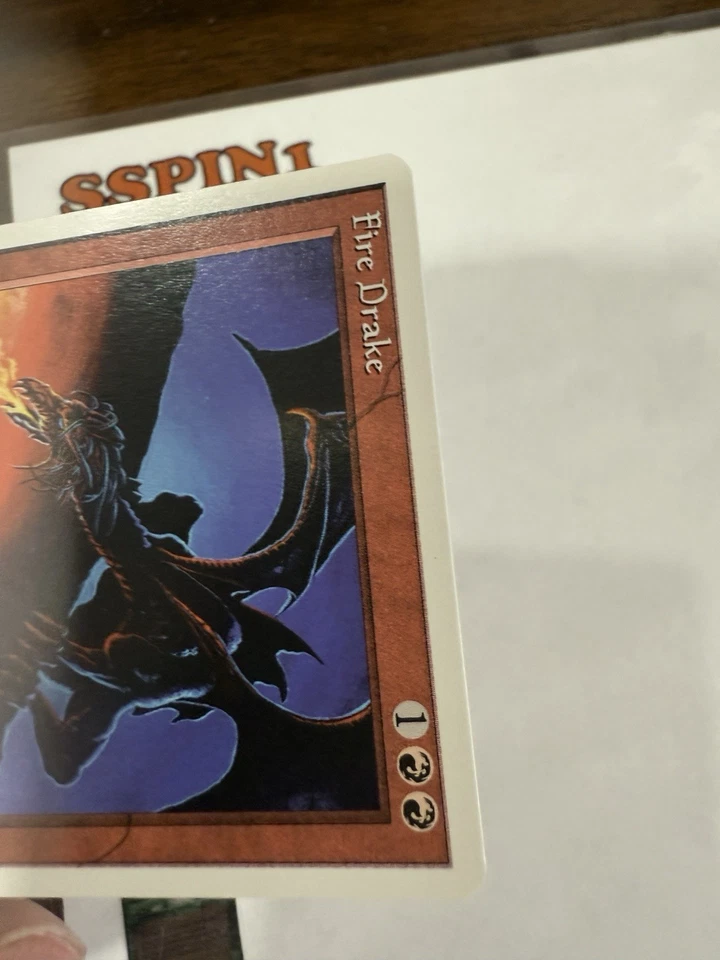 MTG Artist Proof Chronicles Fire Drake Christopher Rush - Image 3 of 4