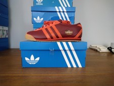 Adidas Italia anni 70 Roma pelle rosso bordeaux taglia 9 UK NUOVE CON ETICHETTE HQ2405