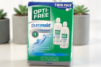 Opti-Free PureMoist Multi-Purpose Disinfecting Solution, 10.0 fl oz, Twin Pack