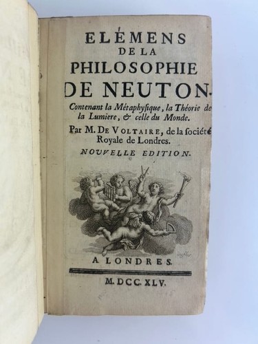 Elémens de la philososphie de Neuton (Newton) 1745 - Picture 1 of 19