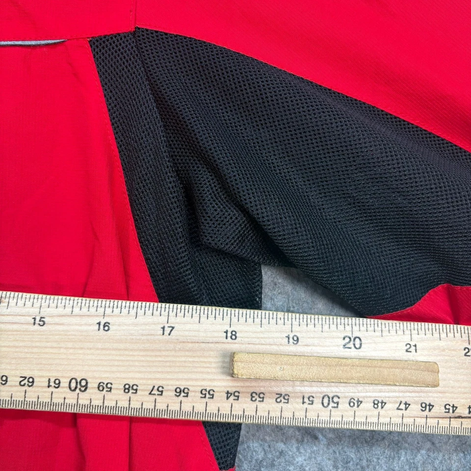 Gore Running Wear Jacket Mens Size UK L Red Black Soft Shell Cycling Windstopper - image 2 of 4