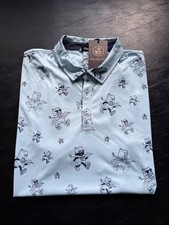 NWT MEN'S SWANNIES BILL POLO, SIZE: L, COLOR: SKY M5.20
