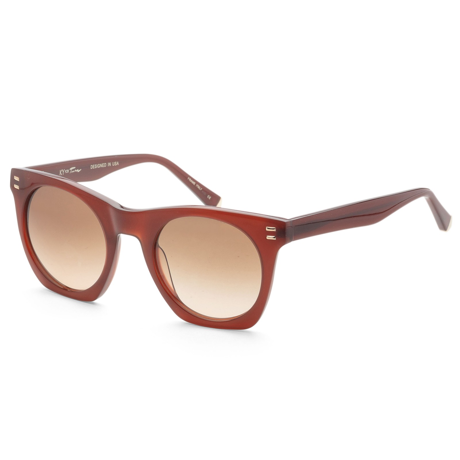 Kate Young Women's 50mm Brown Sunglasses K550-BRN-50