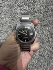 Vintage Timex Electric Dynabeat Time Zone Silver Watch Untested