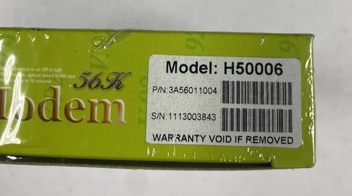 Hiro PCI Data Fax Modem 56k H50006 Dial Up Support up to Windows 7 NIB - Picture 4 of 4