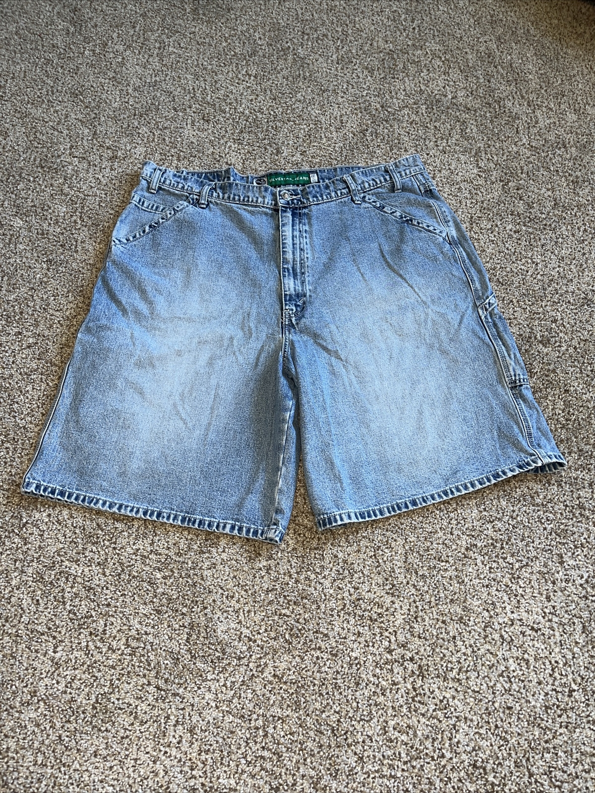 LEVIS SILVERTAB Shorts Mens Vintage Baggy Loose Carpenter Blue Jean 40 - main photo