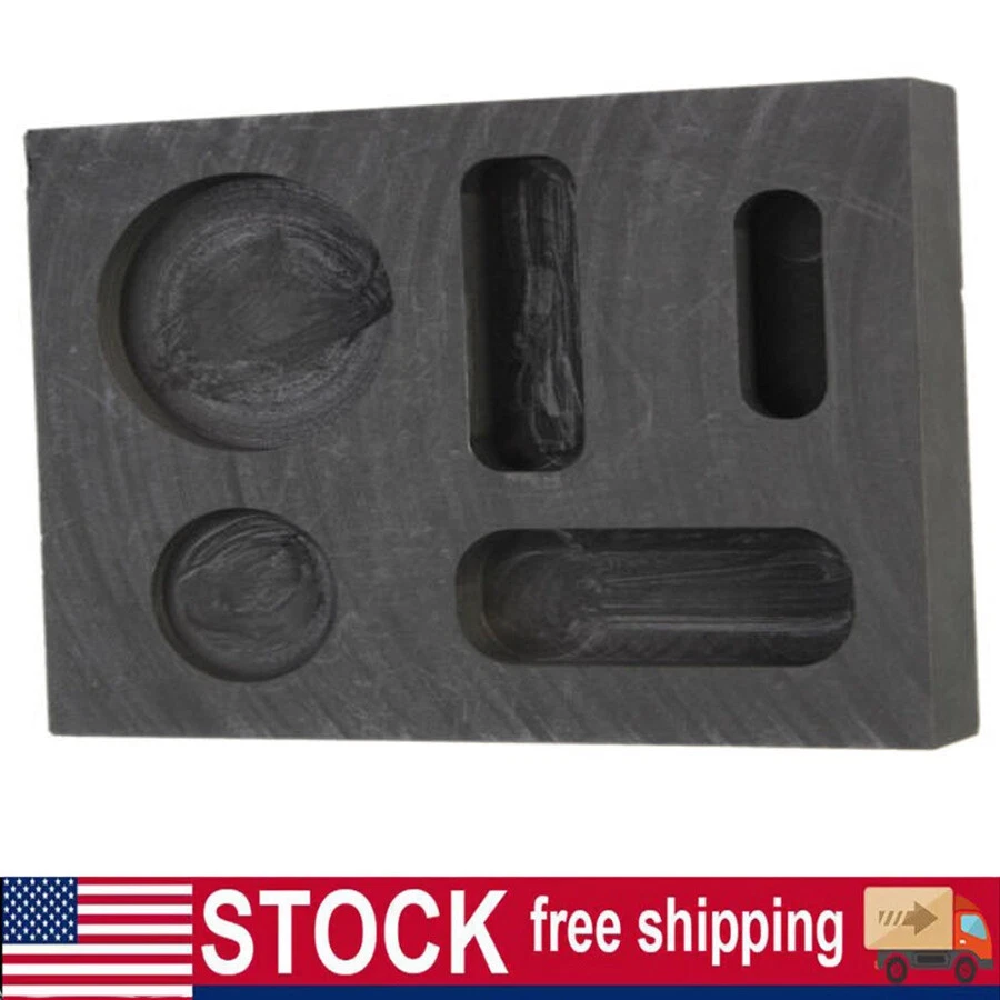 Graphite Ingot Casting Mold Combo Mold for Melting Refining Gold Silver Copper - Image 4 of 4