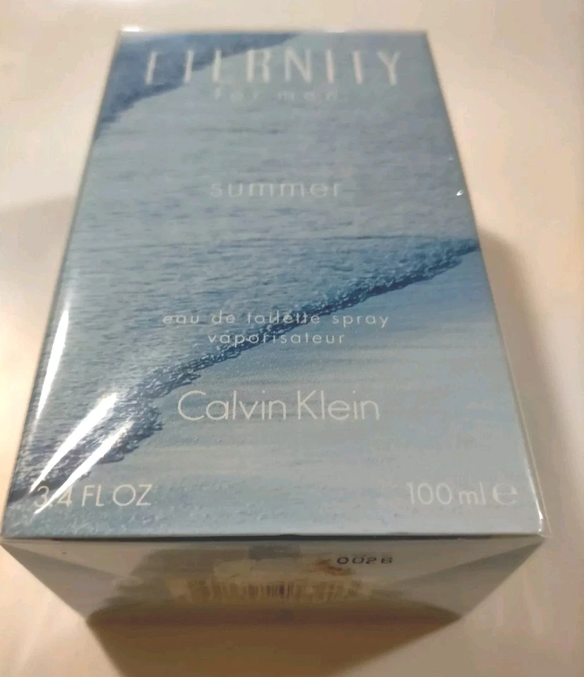 ETERNITY SUMMER 2010 CALVIN KLEIN 100ML EDT FOR MEN *RARE* BRAND NEW & SEALED - image 2 of 4