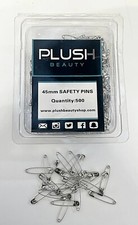 Plush Beauty 45mm Safety Pins. Quantity 500
