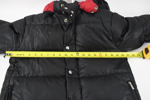 Diesel Mens Black Full Zip Hooded Puffer Long Coat Size M - Picture 3 of 5
