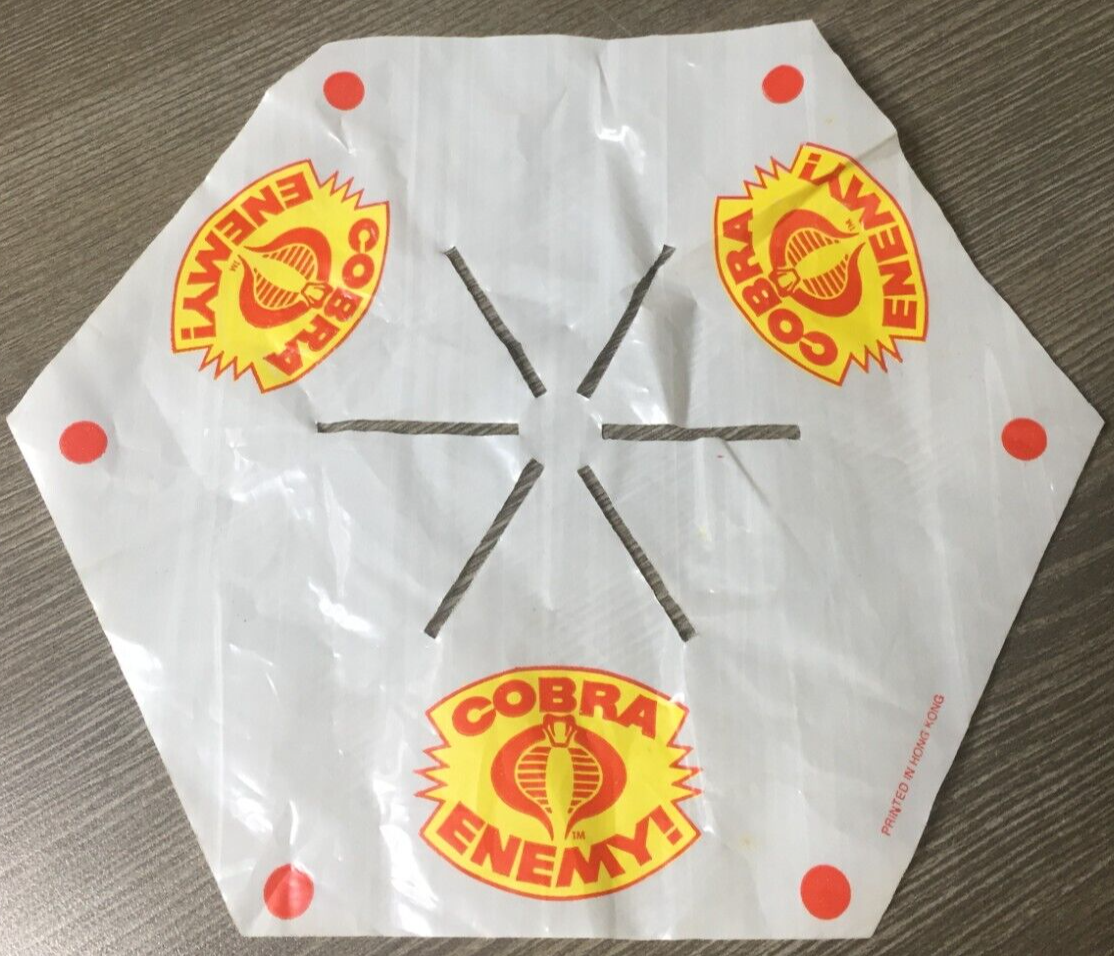 1983 GI JOE BATTLE TRAIN PARACHUTE COBRA x1 Tyco ARAH