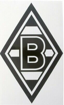 Borussia Mönchengladbach Edelaufkleber  "Raute" silber  22x35 cm VFL
