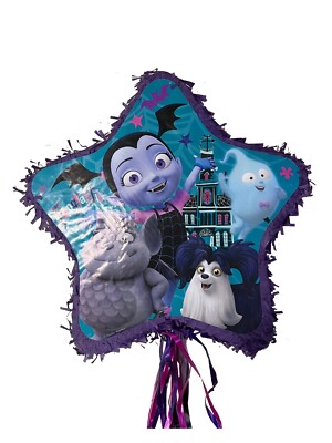 Ya Otta Pinata Vampirina Outline Pinata Pull String Party  (18''Hx18 W x3.5'' H)