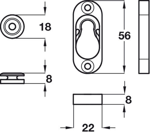 Button Fix Type 1 Bracket - Flush - Type 2 - Panel Connecting Fixings - Picture 3 of 28