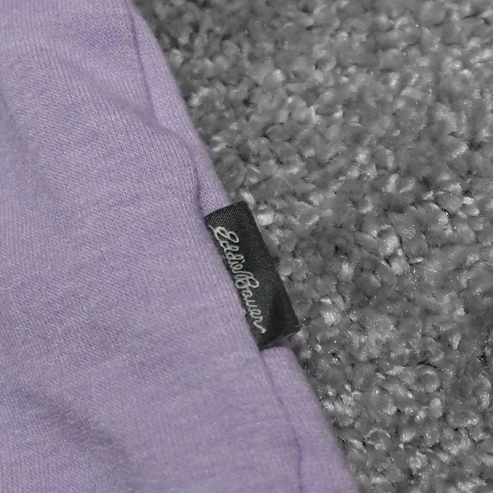 Suéter con Capucha Eddie Bauer Niña Mediano (10/12) Púrpura Agujero para el Pulgar Manga Larga Foto 4 de 4